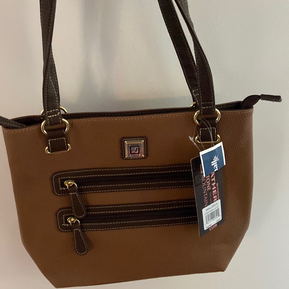 NWT Stone Mountain tan and brown purse